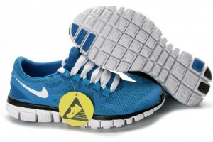 Nike Free 3.0 V3 Womens Shoes white blue black - Click Image to Close